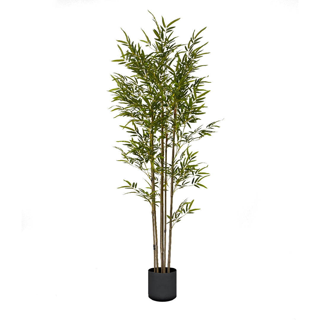 SOGA 180cm Lucky Bamboo Tree Bambusa Vulgaris Artificial Plant w/ 7 Branches Home Accent Decor $ 166.90