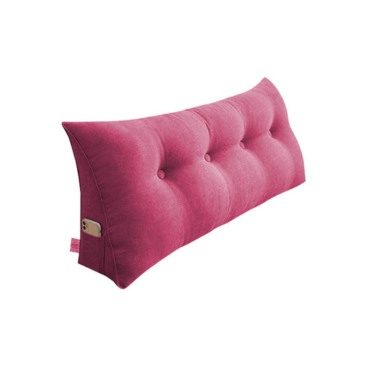 SOGA 120cm Red Triangular Wedge Bed Pillow Headboard Backrest Bedside Tatami Cushion Home Decor