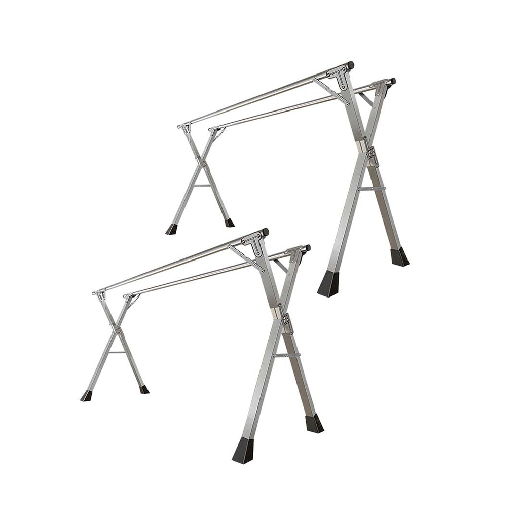SOGA 2X 2m Portable Standing Clothes Drying Rack Foldable Space-Saving Laundry Holder Indoor Outdoor