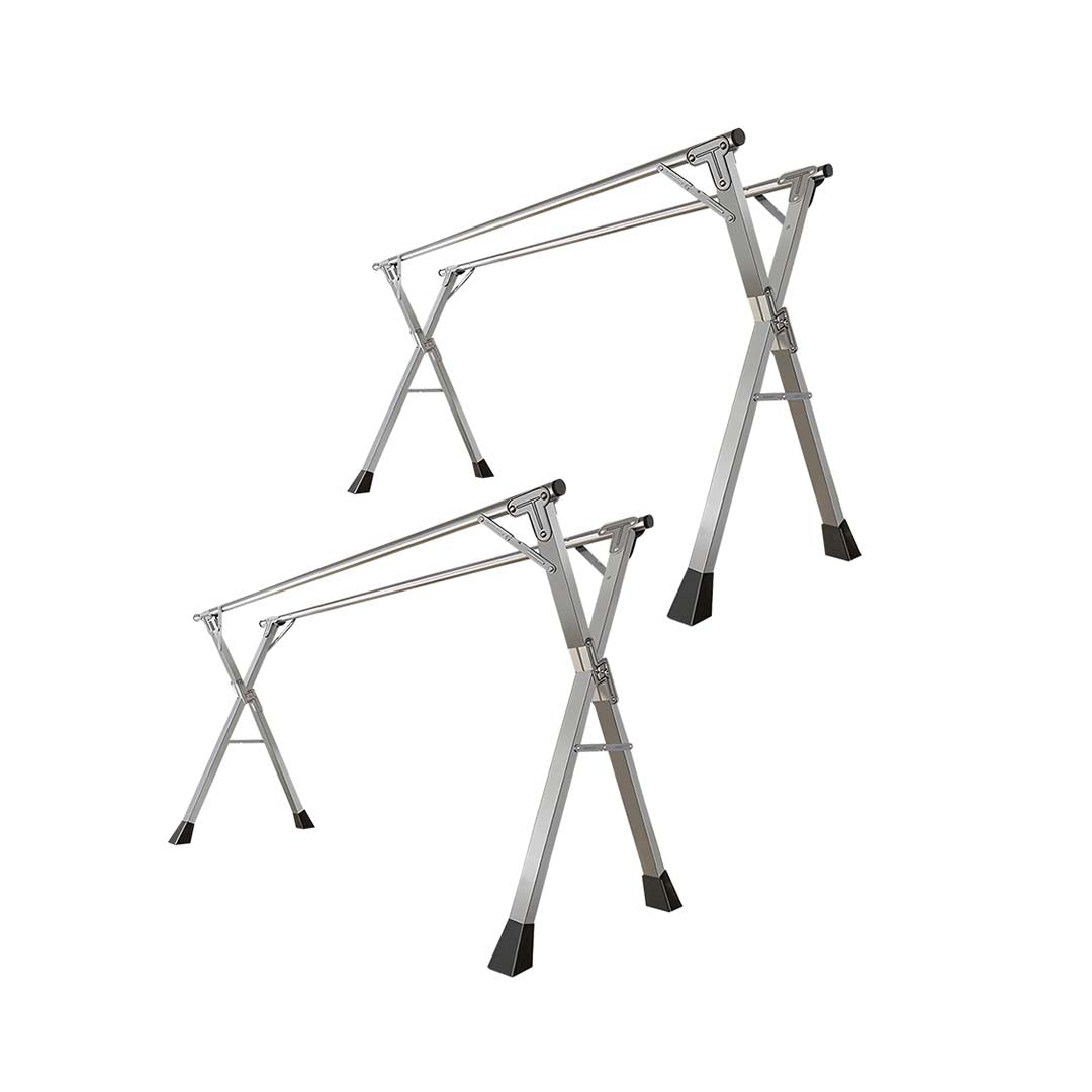 SOGA 2X 2m Portable Standing Clothes Drying Rack Foldable Space-Saving Laundry Holder Indoor Outdoor