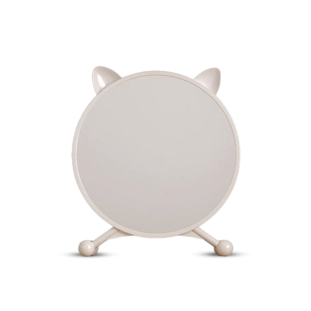 SOGA 30cm White Smart Makeup Bedroom Table Mirror Cat Ear Style No LED Light $ 42.50