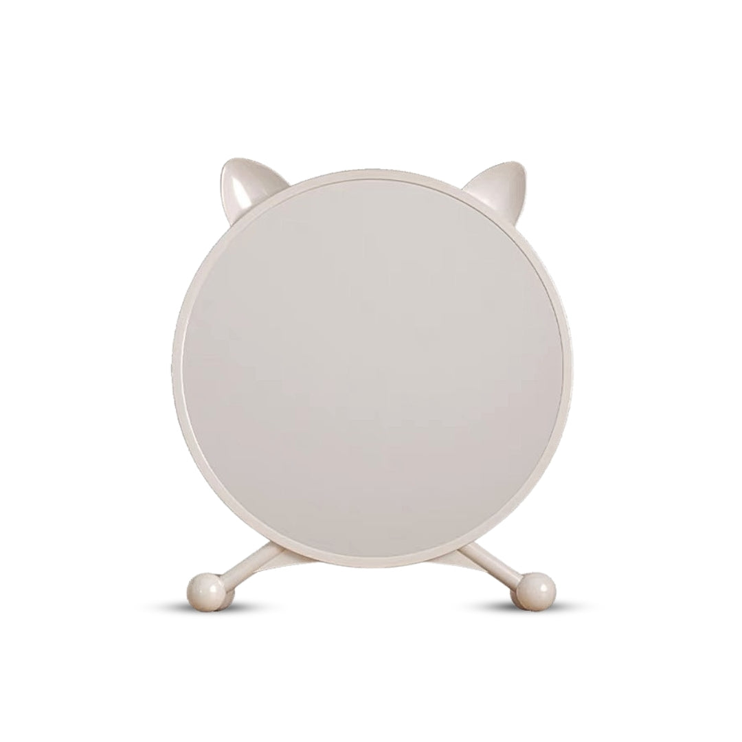 SOGA 30cm White Smart Makeup Bedroom Table Mirror Cat Ear Style No LED Light $ 42.50