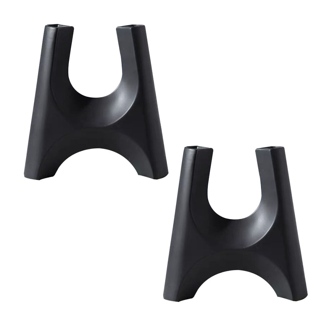 SOGA 2X 31x32cm Ornament Modern Minimalist Bottle Holder Stylish Cylindrical Stand and Plant Pots for Home Décor $ 163.90