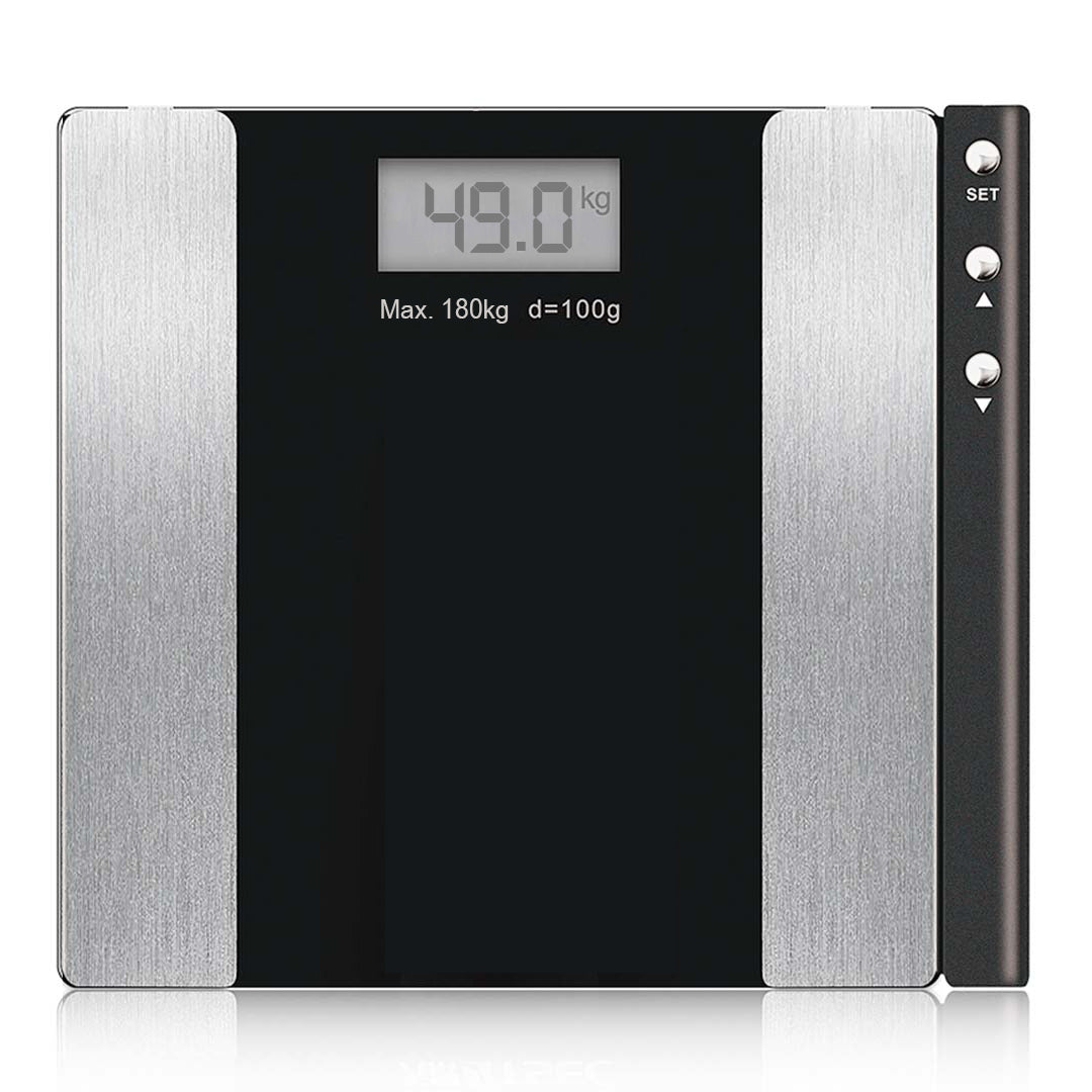 SOGA Wireless Electronic Body Fat LCD Bathroom Weighing Scale Digital Weight Monitor Black $ 33.50