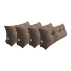 SOGA 4X 100cm Coffee Triangular Wedge Bed Pillow Headboard Backrest Bedside Tatami Cushion Home Decor
