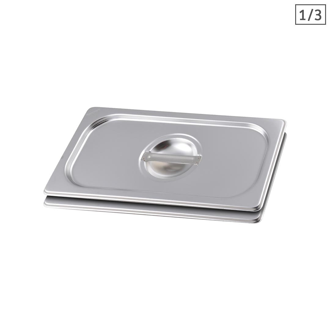 SOGA 2X Gastronorm GN Pan Lid Full Size 1/3 Stainless Steel Tray Top Cover $ 49.90