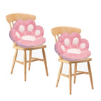 SOGA 2X 80cm Pink Paw Shape Cushion Warm Lazy Sofa Decorative Pillow Backseat Plush Mat Home Decor $ 140.50