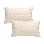 SOGA 2X 30cm Beige Quilted Grid Pattern Decorative Throw Pillow $ 119