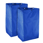SOGA 2X Oxford Waterproof Reusable Janitor Housekeeping Cart Replacement Bag Blue $ 107.90