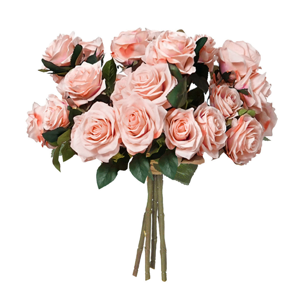 SOGA 4 Bunch Artificial Silk Rose 9 Heads Flower Fake Bridal Bouquet Table Decor Champion $ 88.90