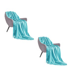 SOGA 2X Teal Acrylic Knitted Throw Blanket Solid Fringed Warm Cozy Woven Cover Couch Bed Sofa Home Decor $ 151.50