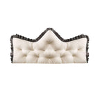 SOGA 120cm Crown Pillow Tufted Cream Headboard Cushion for Bed $ 58.90