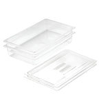 SOGA 100mm Clear Gastronorm GN Pan 1/1 Food Tray Storage Bundle of 2 with Lid $ 114.50