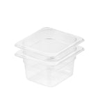 SOGA 100mm Clear Gastronorm GN Pan 1/6 Food Tray Storage Bundle of 2 $ 59.50