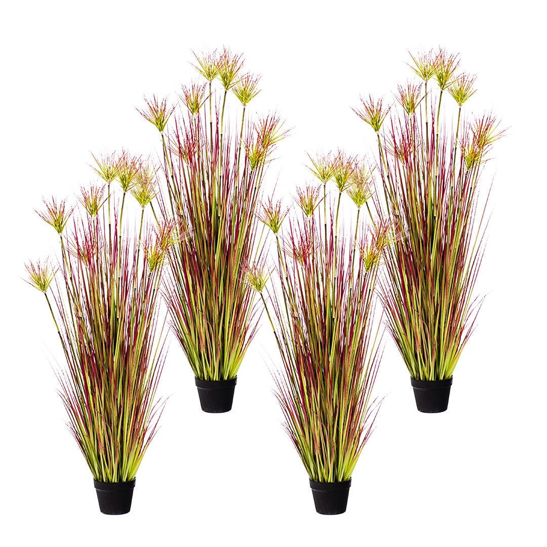 SOGA 4X 150cm Purple-Red Artificial Indoor Potted Papyrus Plant Tree Fake Simulation Decorative $ 717.90
