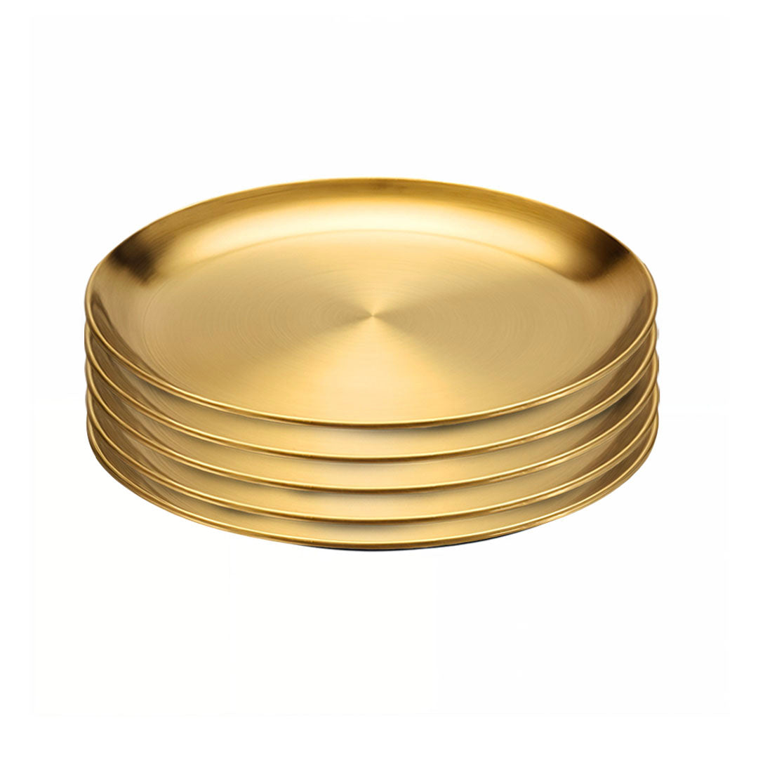SOGA 30cm Premium Gold Grilling Plate Durable Heat Resistant Perfect for BBQs and Outdoor Cooking Kitchen Essential $ 46.50