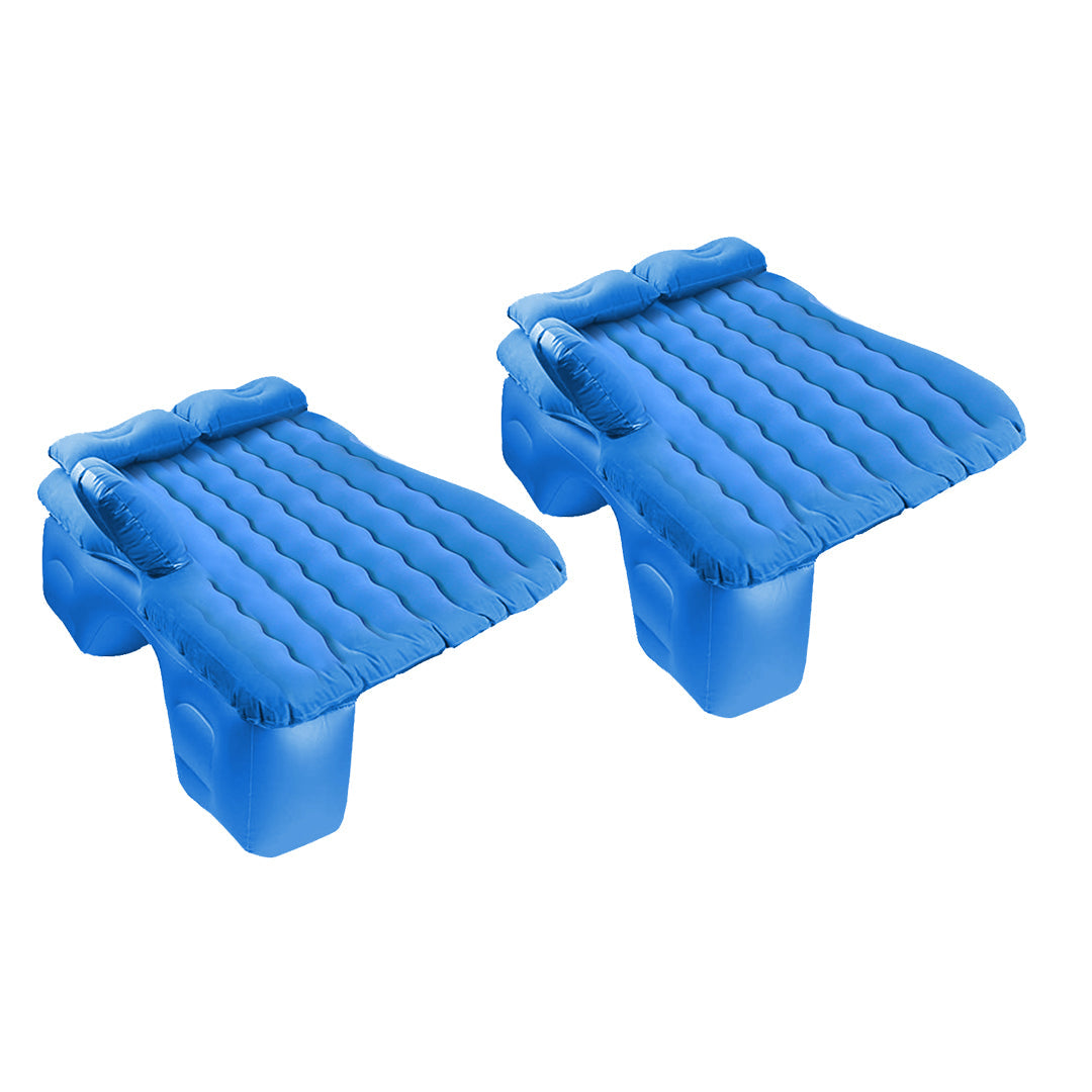 SOGA 2X Blue Ripple Inflatable Car Mattress Portable Camping Air Bed Travel Sleeping Kit Essentials $ 151.50