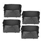 SOGA 4X Black Leather Car Storage Portable Hanging Organizer Backseat Multi-Purpose Interior Accessories Bag $ 113.90
