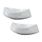 SOGA 2X 37x12.5cm Ornament Boat Shaped Plate Ceramic Food Decoration Serving Tray For Kitchenware $ 140.50