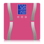SOGA Glass LCD Digital Body Fat Scale Bathroom Electronic Gym Water Weighing Scales Pink $ 33.50