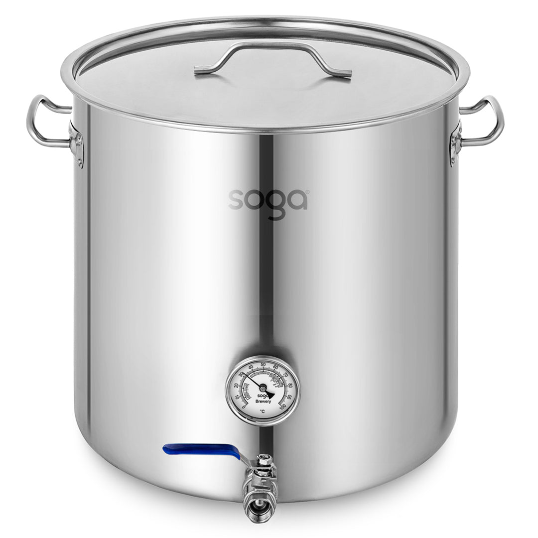 SOGA Stainless Steel Brewery Pot 130L With Beer Valve 55*55cm $ 493.50