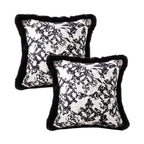 SOGA 2X 45cm Vintage Black Herringbone Pillowcase Set & Square Throw Pillow $ 129.50