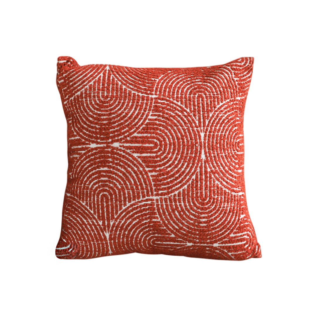 SOGA 50cm Throw Pillow Burgundy Cinnabar Perfect Burnt Indoor and Outdoor Corded for Home Decor $ 66.90