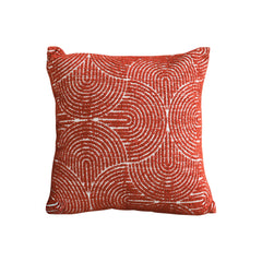 SOGA 50cm Throw Pillow Burgundy Cinnabar Perfect Burnt Indoor and Outdoor Corded for Home Decor