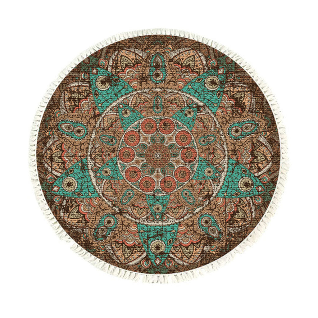 SOGA 90cm Mandala Round Area Thick Anti-slip Doormat Home Decor $ 55.50