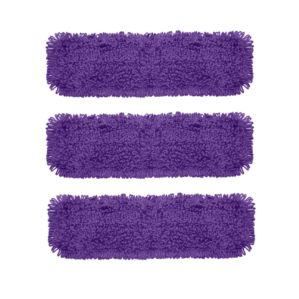 SOGA 3X 90x22 Purple Microfiber Flat Mop Floor Cleaning Pads Rotating Dust Remover $ 74.50