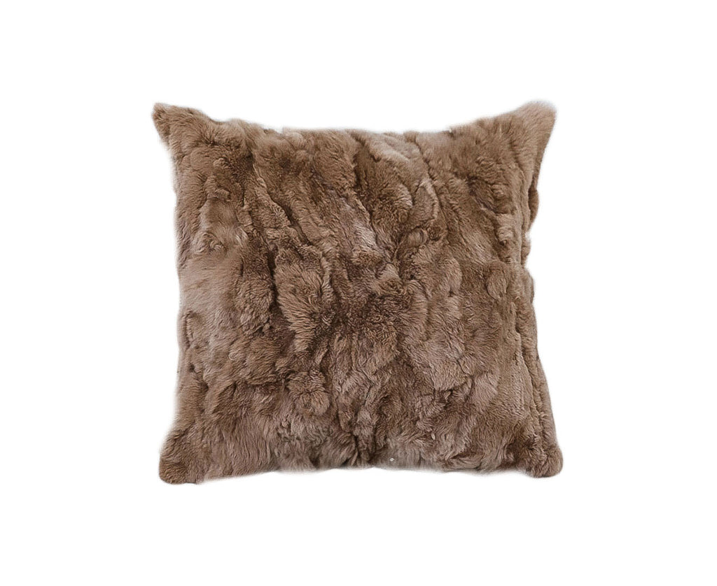 SOGA 50cm Luxurious Taupe Faux Fur Plush Textured Throw Pillow $ 77.90