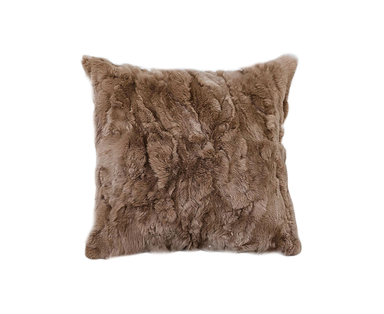 SOGA 50cm Luxurious Taupe Faux Fur Plush Textured Throw Pillow $ 77.90