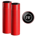 SOGA 2X 500ML Stainless Steel Smart LCD Thermometer Display Bottle Vacuum Flask Thermos Red $ 75.50