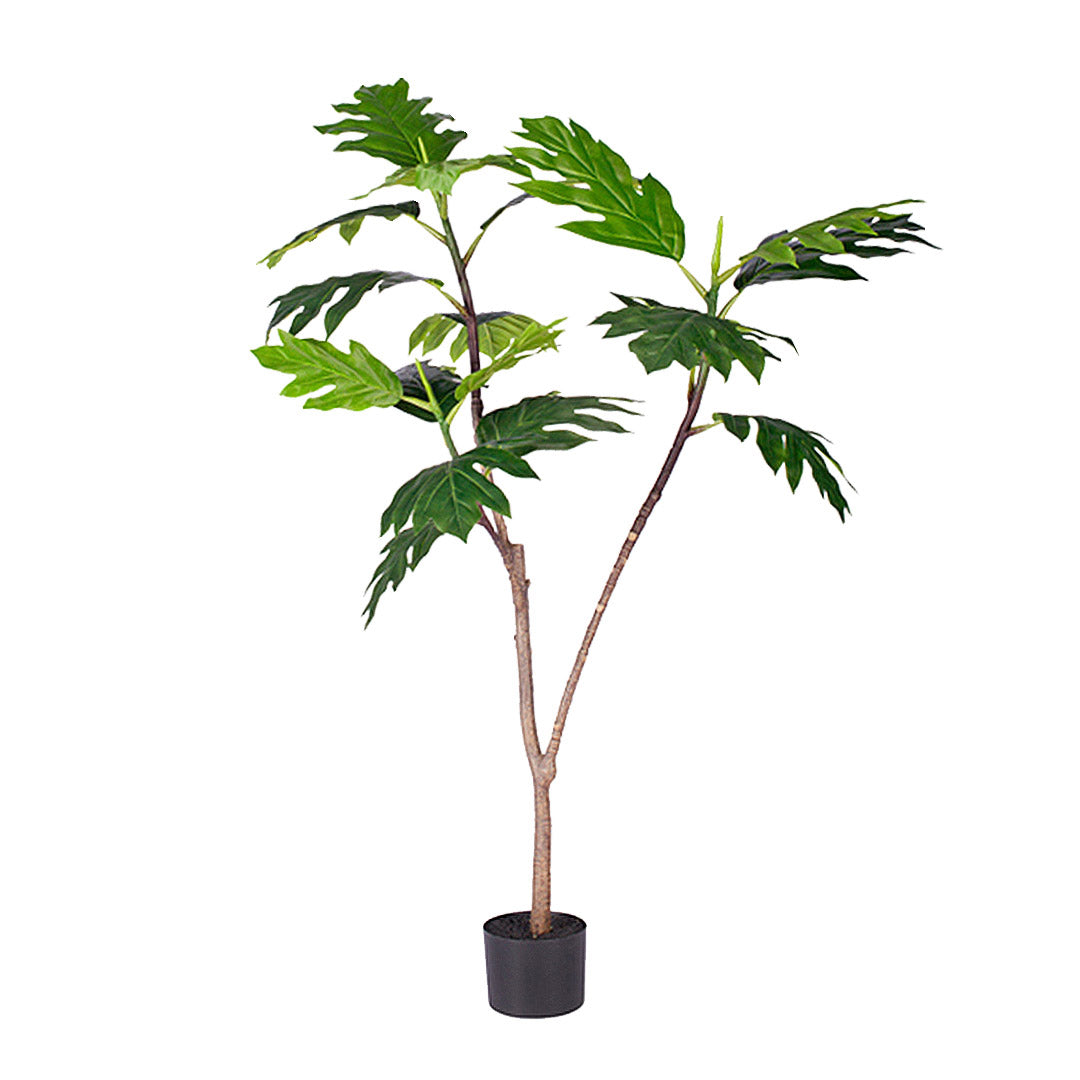 SOGA 120cm Artificial Natural Green Split-Leaf Philodendron Tree Fake Tropical Indoor Plant Home Office Decor $ 144.50