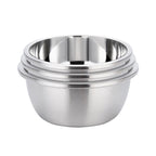 SOGA 3Pcs Deepen Polished Stainless Steel Stackable Baking Washing Mixing Bowls Set Food Storage Basin $ 49.90