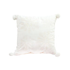 SOGA 45cm Throw Pillow White Soft Plush Christmas Snowflake Ball Square For festive Holiday $ 46.90