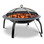 SOGA 2 in 1 Outdoor Portable Fold Fire Pit BBQ Grill Patio Camping Heater Fireplace 56cm $ 99.90
