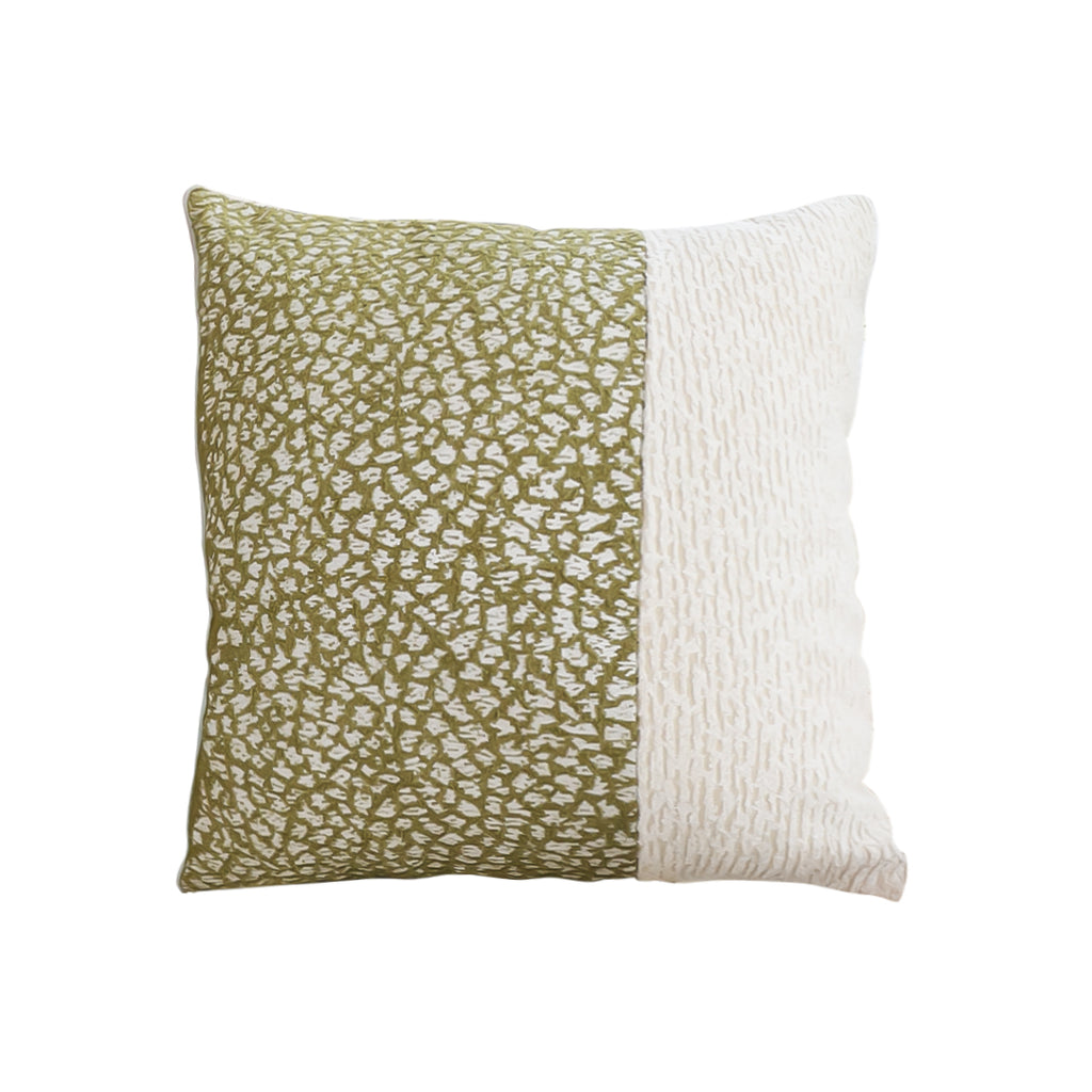 SOGA 50cm Modern Two-Tone Textured Block Design Throw Pillow $ 68.90