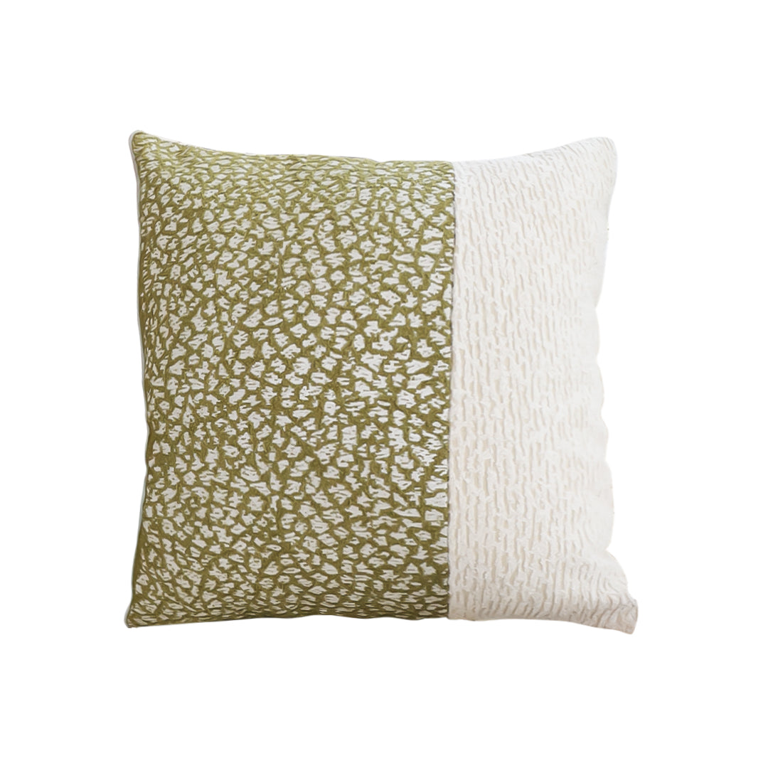 SOGA 50cm Modern Two-Tone Textured Block Design Throw Pillow $ 68.90