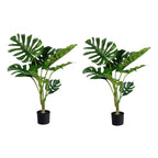 SOGA 2X 120cm Artificial Green Indoor Turtle Back Fake Decoration Tree Flower Pot Plant $ 215.50