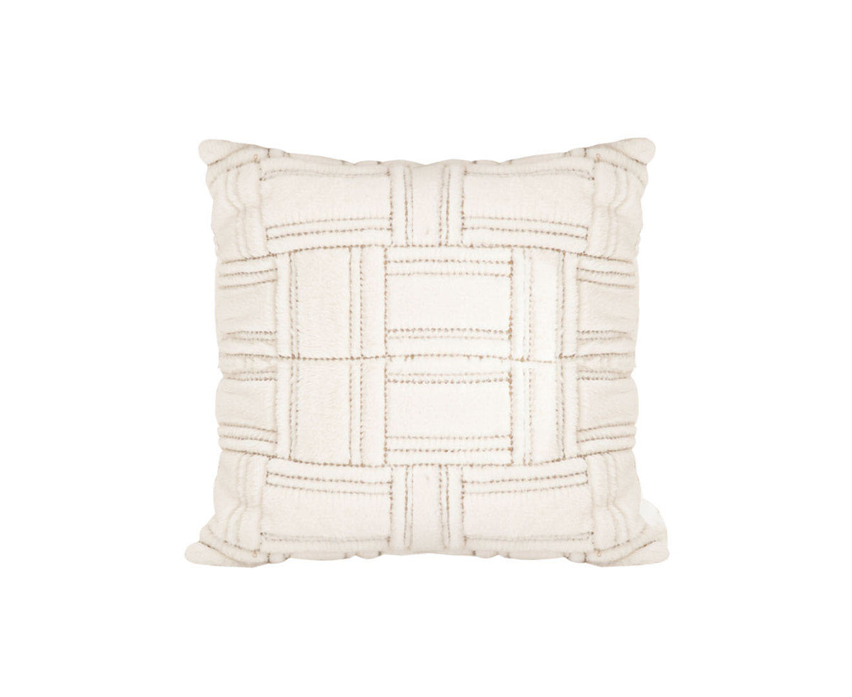 SOGA 45cm Bohemian Cream Tufted Grid Pattern Decorative Throw Pillow $ 77.90