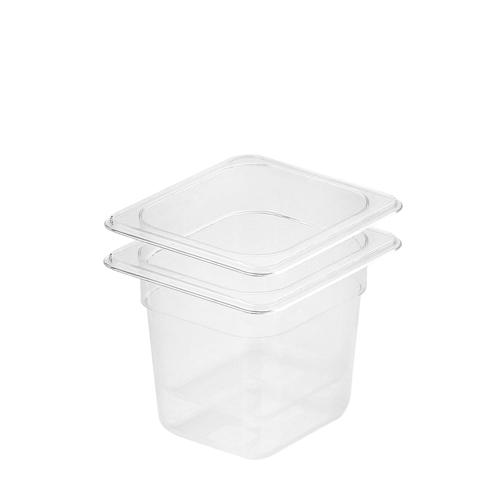 SOGA 2X 150mm Clear Gastronorm GN Pan 1/6 Food Tray Storage $ 59.50