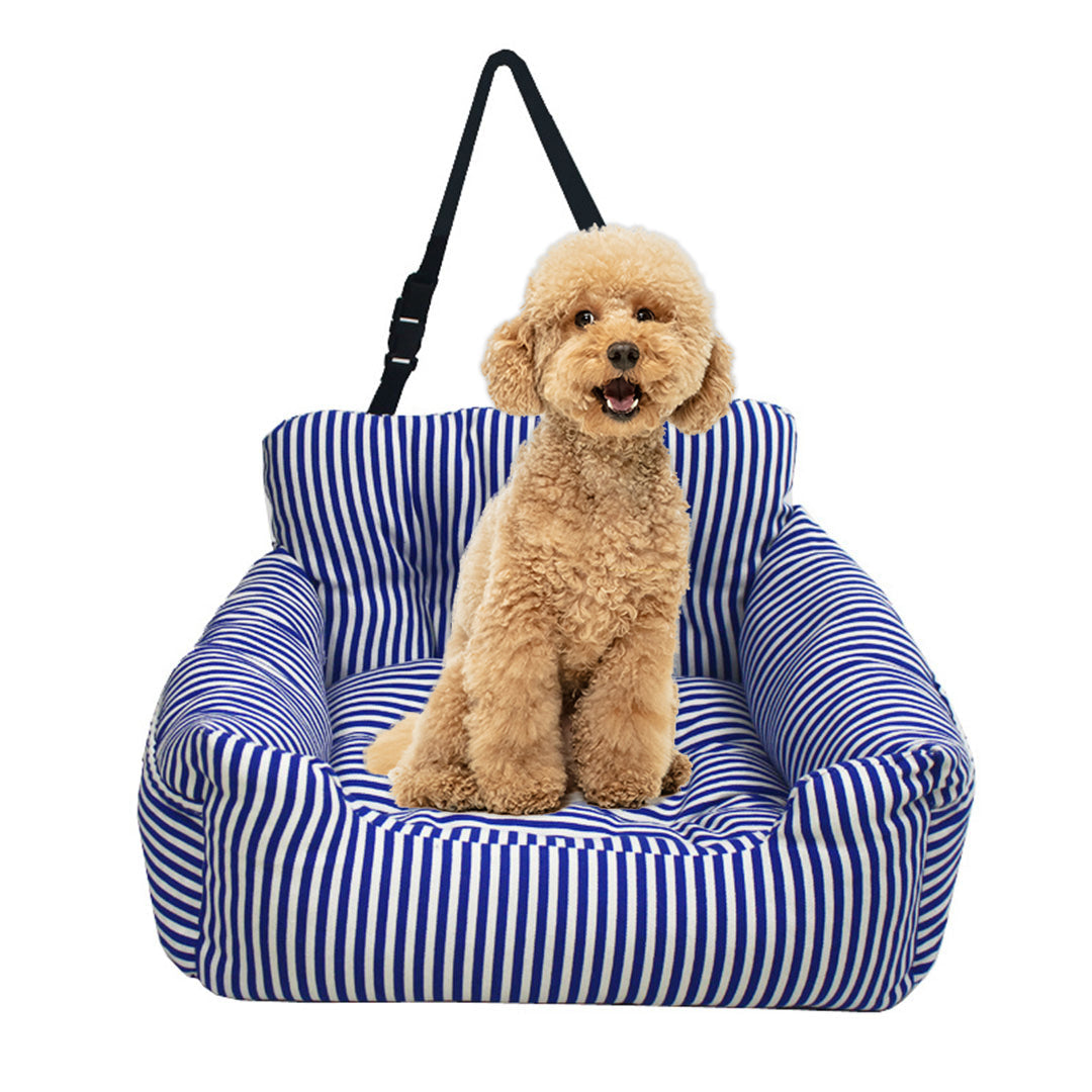 SOGA Blue Pet Car Seat Sofa Safety Soft Padded Portable Travel Carrier Bed $ 88.90