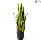 SOGA 95cm Artificial Indoor Yellow Edge Tiger Piran Fake Decoration Tree Flower Pot Plant $ 133.50