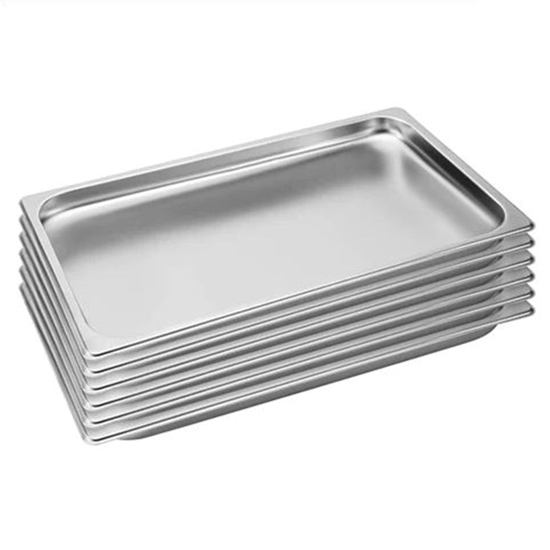 SOGA 6X Gastronorm GN Pan Full Size 1/1 GN Pan 2cm Deep Stainless Steel Tray $ 189.50