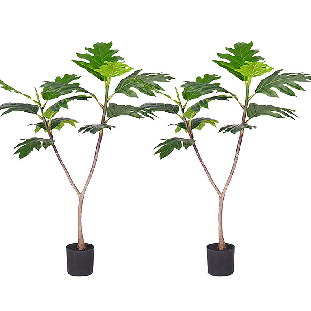 SOGA 2X 90cm Artificial Natural Green Split-Leaf Philodendron Tree Fake Tropical Indoor Plant Home Office Decor $ 172.90