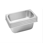 SOGA 4X Gastronorm GN Pan Full Size 1/3 GN Pan 10cm Deep Stainless Steel Tray $ 99.90
