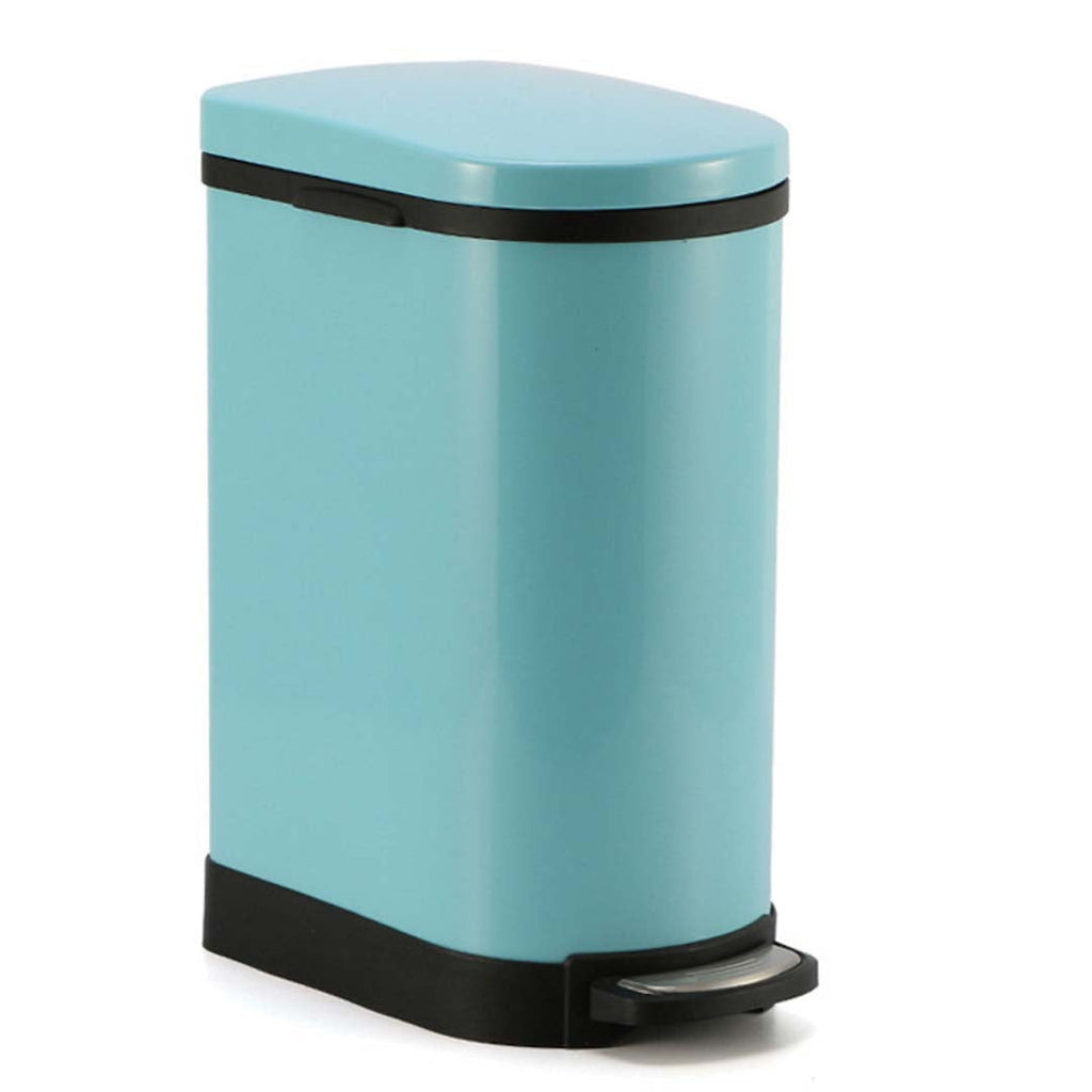 SOGA Foot Pedal Stainless Steel Rubbish Recycling Garbage Waste Trash Bin 10L U Blue $ 88.90