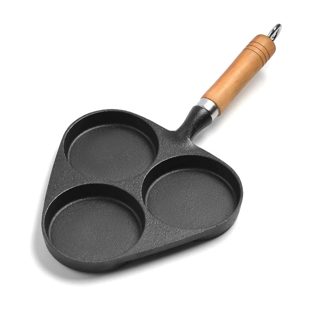SOGA 3 Mold Cast Iron Breakfast Fried Egg Pancake Omelette Fry Pan $ 49.90