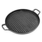 SOGA 28cm Ribbed Cast Iron Frying Pan Skillet Coating Steak Sizzle Platter $ 75.50
